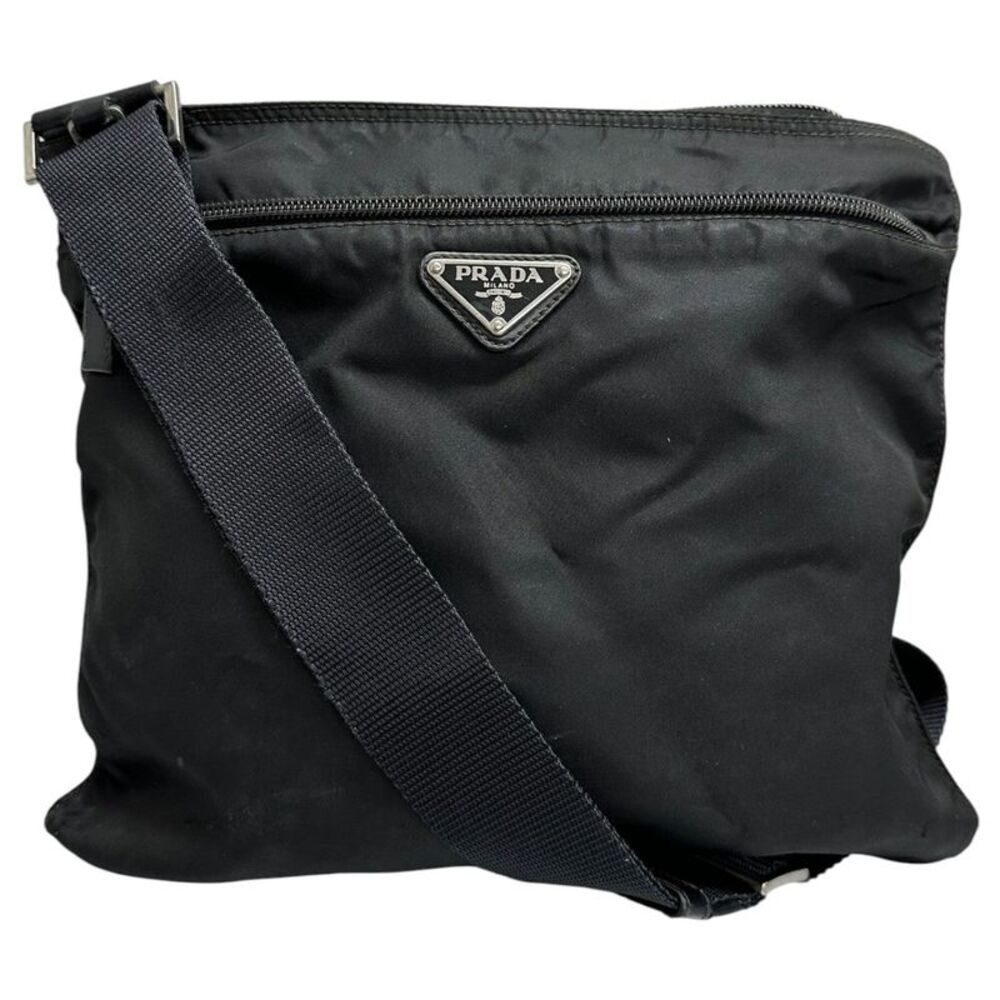 Prada Nylon Tessuto Triangle Logo Shoulder Bag